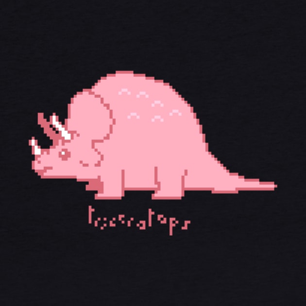 Pixel Art Triceratops by Trijucre